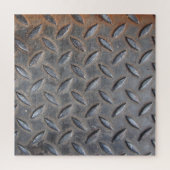 Grunge diamantmetaal, gelaste stalen textuur. legpuzzel (Verticaal)