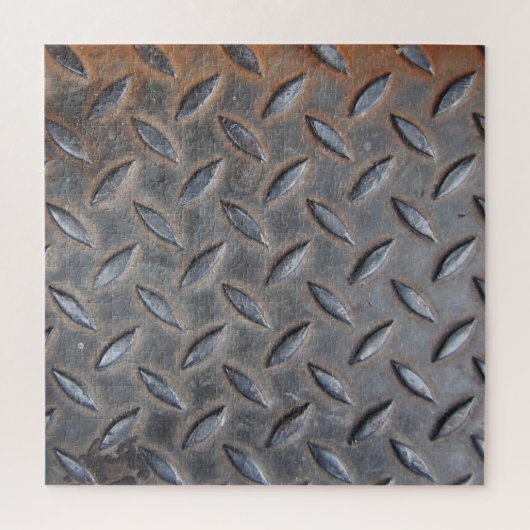 Grunge diamantmetaal, gelaste stalen textuur. legpuzzel (Verticaal)