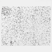 Grunge dierlijke zwarte en witte-inktspleetafdruk fleece deken (Voorkant (Horizontaal))