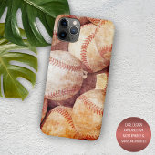 Grunge Dirty  Worn Baseball Sport Balls Case-Mate iPhone Case