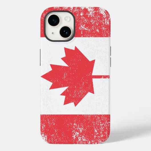 Grunge Distress Canadian Flag Case-Mate iPhone Case (Achterkant)