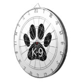 Grunge Distress Dog Paw K-9 Dartbord (Voorkant Rechts)