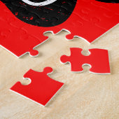 Grunge Distress Dog Paw K-9 Legpuzzel (Zijkant)