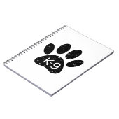 Grunge Distress Dog Paw K-9 Notitieboek (Linkerzijde)