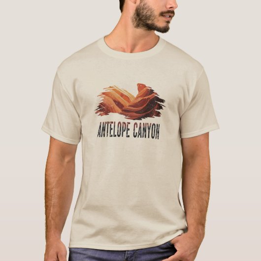 Grunge Distressed Antelope Canyon T-shirt (Voorkant)