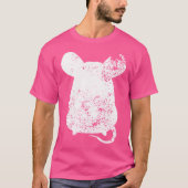 Grunge Distressed Gerbil Print Gerbil T-shirt (Voorkant)