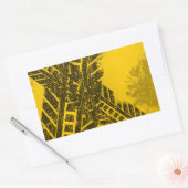 Grunge distressed zwarte band track wegmarkering rechthoekige sticker (Envelop)