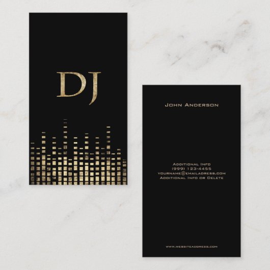 Grunge DJ Visitekaartje (Voorkant / Achterkant)