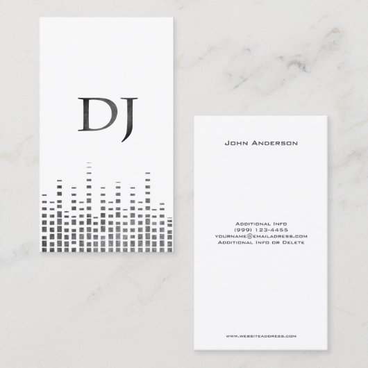 Grunge DJ Visitekaartje (Voorkant / Achterkant)
