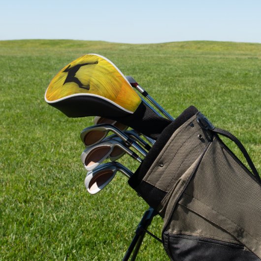 Grunge Doberman Pinscher Silhouette Golfheadcover (Insitu)