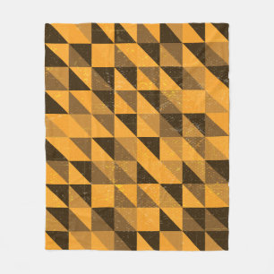 Grunge driehoek: Abstract patroonontwerp Fleece Deken