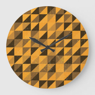 Grunge driehoek: Abstract patroonontwerp Grote Klok