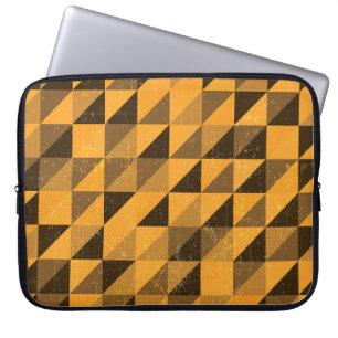 Grunge driehoek: Abstract patroonontwerp Laptop Sleeve