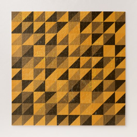 Grunge driehoek: Abstract patroonontwerp Legpuzzel (Verticaal)