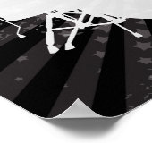 Grunge Drums Black Burst Poster (Hoek)