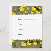 Grunge Ducks, je wordt uitgenodigd, voor mijn Duck Kaart (Achterkant)