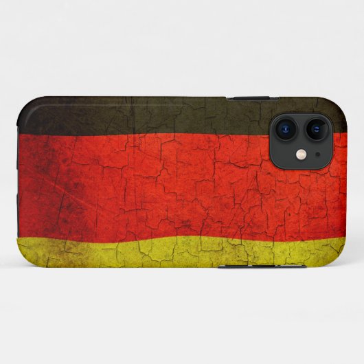 Grunge Duitse vlag Case-Mate iPhone Case (Achterkant (horizontaal))