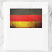 Grunge Duitsland vlag 1 Rechthoekige Sticker (Tas)