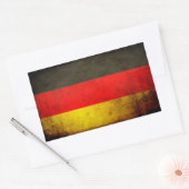 Grunge Duitsland vlag 1 Rechthoekige Sticker (Envelop)
