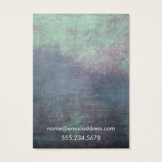 Grunge Earring Holder Display Cards Visitekaartje (Achterkant)