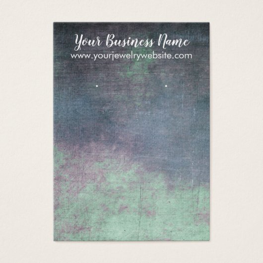  Grunge Earring Holder Display Cards Visitekaartje (Voorkant)