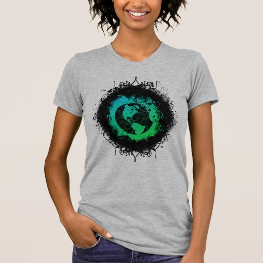 Grunge Earth Day T-shirt (Voorkant)