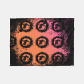 Grunge Easter Bunny Fleece Deken (Voorkant (Horizontaal))