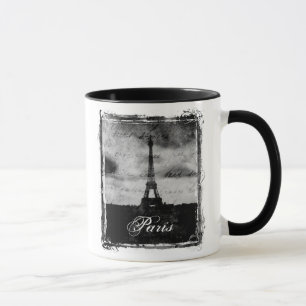 Grunge Edge Textured Paris Mok