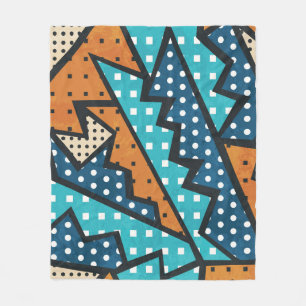 Grunge effect  doekpatroon fleece deken