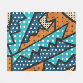 Grunge effect doekpatroon fleece deken (Voorkant (Horizontaal))