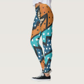 Grunge effect doekpatroon leggings (Links)