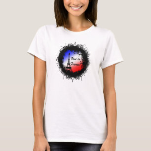Grunge Eiffeltoren T-shirt