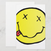 grunge emoji briefpapier (Voorkant / Achterkant)