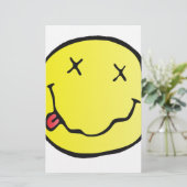 grunge emoji briefpapier (Staand voorkant)