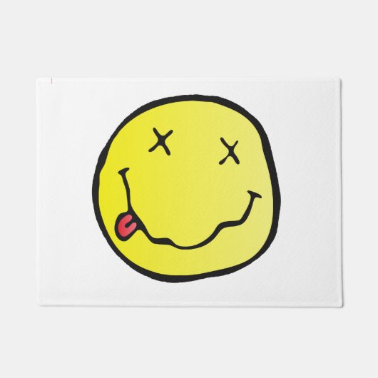 grunge emoji deur mat doormat (Voorkant)