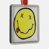 grunge emoji metalen ornament (Rechts)