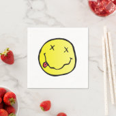 grunge emoji paper napkins servetten (Insitu)