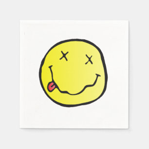 grunge emoji paper napkins servetten