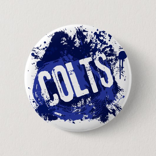 GRUNGE- EN SPLATTER-KOLTS RONDE BUTTON 5,7 CM (Voorkant)