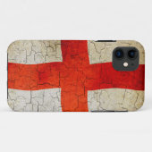 Grunge England vlag Case-Mate iPhone Case (Achterkant (horizontaal))