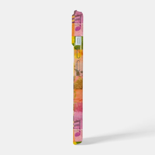 Grunge Esthetische Cool Music Art Aangepaste naam iPhone 15 Case (Linkerkant)