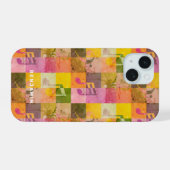 Grunge Esthetische Cool Music Art Aangepaste naam iPhone 15 Case (Achterkant horizontaal)