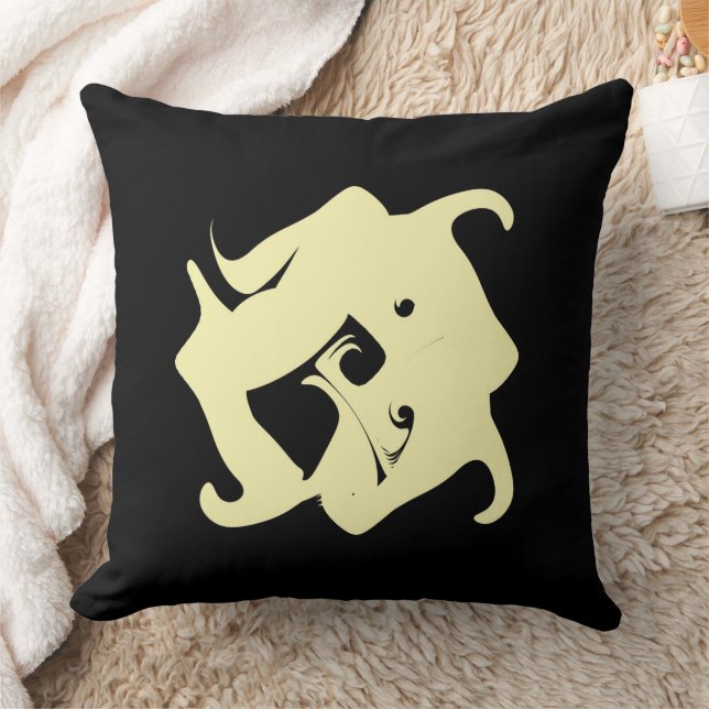 Grunge esthetische fractale kunst kussen (Deken)