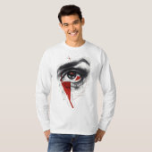 Grunge Eye T-shirt met lange mouwen (Voorkant volledig)