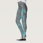 Grunge, Faded, Aqua Cool All-Over Print Tanktop Leggings (Links)