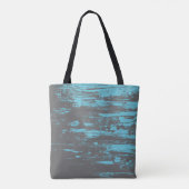 Grunge, Faded Blue, Cool Tote Bag (Achterkant)