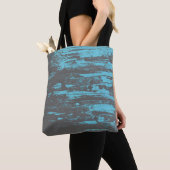 Grunge, Faded Blue, Cool Tote Bag (Dichtbij)