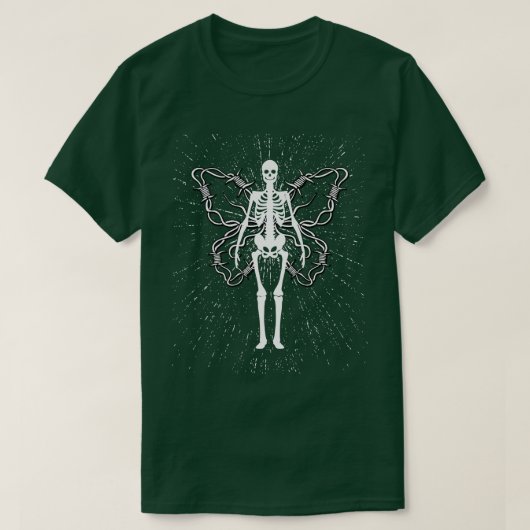 Grunge Fairycore Aesthetisch Skeleton Mall Nu Goth T-shirt (Design voorkant)
