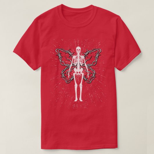 Grunge Fairycore Aesthetisch Skeleton Mall Nu Goth T-shirt (Design voorkant)