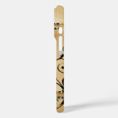  Grunge Faux Nail Head Monogram Case-Mate iPhone Case (Achterkant / Links)